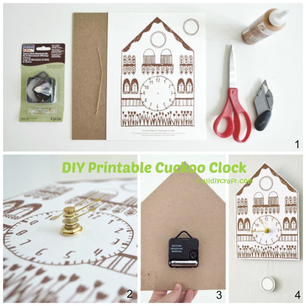 Printable Cuckoo Clock DIY Home Tutorials