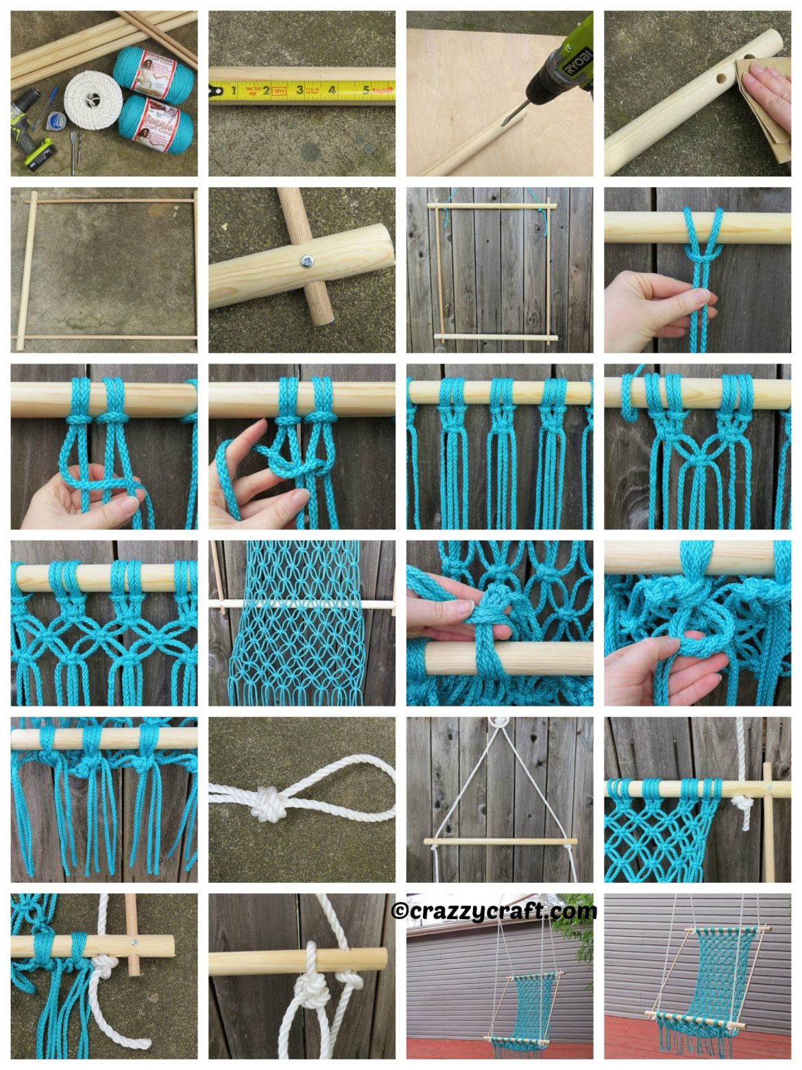 DIY Macrame Hammock Tutorial - DIY Home Tutorials