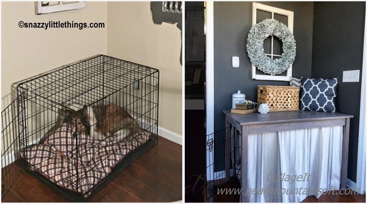 DIY Dog Cage Cover Up Tutorial